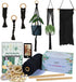 Ewparts Black Macrame Plant Hanger Kit with Instruction with 109 Yard Black 3mm Macrame Cord Wooden Beads and Macrame Rings for Macrame Plant Hang...
