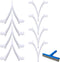 Aster 8Pcs Pool Brush Clip Pool V Clips Replacement Set for Poles- Pool Brush Plastic Clips/Pool Pole Clips Perfect for Pool Brushes, Skimmers, an...
