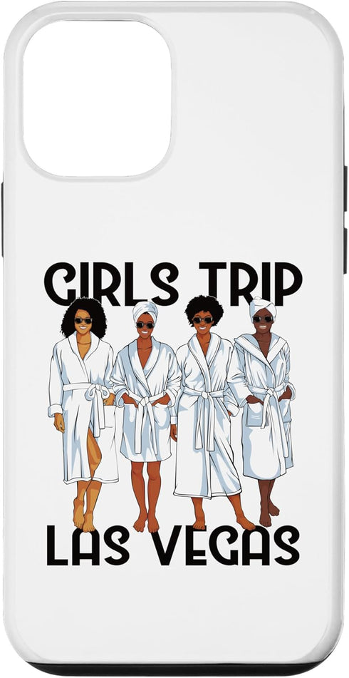 iPhone 12 mini Girls Trip 2024 Las Vegas For Black Melanin Women Spa Relax Case...
