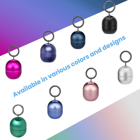 Jewelry Ring Holder Keychain,Portable Travel Sports Ring Keeper Case,Mini Small Versatile Carrying Display Storage Organizer Box With Key Chain...