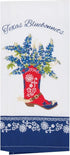 Kay Dee Designs Home Sweet Texas Bluebonnets Tea Towel and Cotton Terry Dishtowel (2 Item Bundle)...