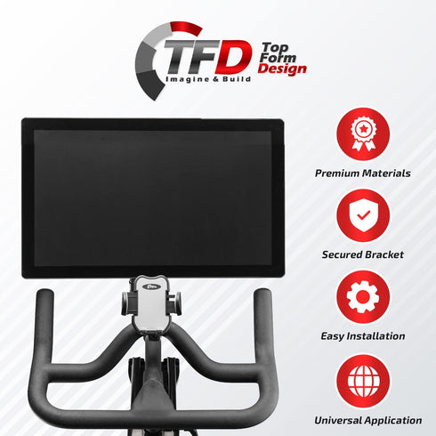 TFD Cell Phone Bike Mount - Expandable Sides Phone Holder for Bike - 360° Rotation Compatible Peloton Accessories - Universal Handlebar Cell Phone...