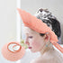 Baby Shower Cap Shield, Pink Bathing Cap Bath Hat Bathing Safe Silicone Protection, Soft Adjustable Visor Hat for Protector Head Eye Ear...