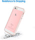 JETech Case for iPhone SE 2016 (Not for 2020), iPhone 5s and iPhone 5, Non-Yellowing Shockproof Phone Bumper Cover, Anti-Scratch Clear Back (Clear...