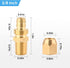 Air Hose Repair Kit, 4 Pack 3/8-Inch Solid Brass Reusable Hose Splicer Repair Kit (3/8 Inch 4 Pcs)...