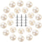 50pcs Pearl Buttons Craft Buttons Replacement Buttons Faux Pearl Beads Sewing Buttons Pants Buttons Sew on Clothing Buttons Shank Buttons Shirt Bu...