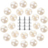 50pcs Pearl Buttons Craft Buttons Replacement Buttons Faux Pearl Beads Sewing Buttons Pants Buttons Sew on Clothing Buttons Shank Buttons Shirt Bu...