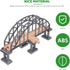 Toyvian Wooden Train Tracks Suspension Bridge Toy Children Train Railway Toy Wood Cross Railway Toys Train Scene Layout Props Toy Train Accessory ...