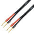 CESS-276-6f Braided-Type Pin Banana Plug to Speakon Speaker Cable, Secure Contact with Spring Clips, Super Soft Silicone 12 Gauge Wires (6 Feet)...