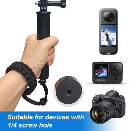 Camera Wrist Strap Adjustable Paracord Camera Hand Straps Lanyard with 1/4 Inch D Ring Screw for DSLR Camera Phone Gimbal Stabilizer Selfie Stick ...