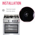 EUDEMON Clear 6pack Safety Children Kitchen Stove Gas Knob Covers (Clear)