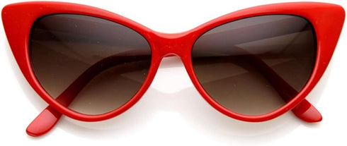 Super Cateyes Vintage Inspired Fashion Mod Chic High Pointed Cat Eye Sunglasses Glasses...