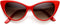 Super Cateyes Vintage Inspired Fashion Mod Chic High Pointed Cat Eye Sunglasses Glasses...