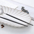 Salad Servers,Spoon and Fork Set 11.41 inch,18/10 Stainless Steel Salad Serving Titanium Plating (black silver)...
