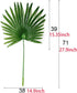 2Pack Artificial Flower Faux Leaves Artificial Palm Leaf Branches Plants Greenery Stems 27.9" Tall Tropical Plant Faux Leaves Hawaiian Luau for Gr...