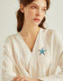 Cute Sea Starfish Lapel Brooch Pin Crystal Rhinestone Paved CZ Star Pins Clip Collar Hat Shirt Jacket Badge Backpack Clothes Accessorries Brooches...