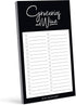 Bliss Collections To Do List Notepad, Groceries and Wine, Magnetic Weekly and Daily Planner for Organizing and Tracking Grocery Lists, Appointment...