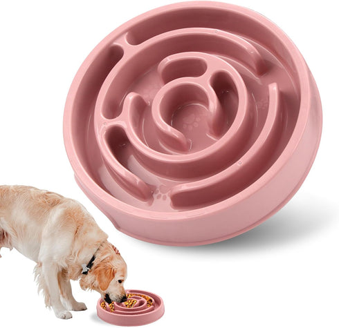 Jenilily Slow Feeder Bowls Anti-Slip Puzzle Interactive Bloat Stop Bowl Anti-Choking Dog Bowl for Small and Medium Dogs...