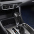 ABS Carbon Fiber Grain Gear Shift Knob Cover Head Trim Cover Interior Moulding Decoration Sticker Accessories for Toyota Alphard 2011-2014 for Toy...