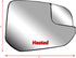Passenger Right Side Replacement Mirror Glasses Small Housing With Heated And Plate Fit Ford Transit Connect XL,XLT and TITANIUM From 2014-onward...