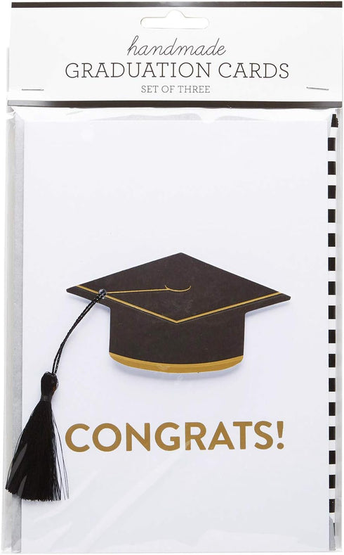 C.R. Gibson Handmade Graduation Cards, Assorted 3pc, 5'' x 7''...