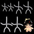 PH PandaHall 6pcs Body Joint Skeleton 3 Sizes Figure Movable Skeleton Plastic Joint Jeton Ball Socket Teddy Bear Connectors Soft Making Limbs and ...