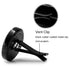 2PCS 30mm Car Aromatherapy Essential Oil Diffuser Stainless Steel Black Locket with Vent Clip 12 Felt Pads...