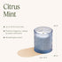 LA JOLIE MUSE Lemon Candle Citrus Mint Scented Candles, Candles for Home Scented, Gifts for Women & Men, Natural Soy Blue Candle, 6 Oz 40 Hour Bur...