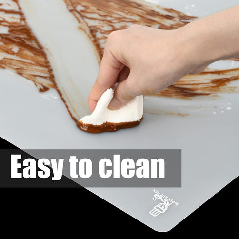 Thick Silicone Counter Mat Large 23.4"by15.6", Heat Resistant Mat for Kitchen Table/Countertop Protector/Non Stick Pastry Baking Mat Placemats, Si...