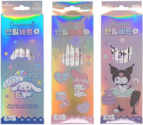 Set of 3, Cute Pencils, B Hexagonal Pencil, 5 Pcs Per Box, 15 Count (Package May Vary)...