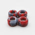 Fingerboard Wheels with Bearing CNC Lathed Swirl Color New Material (Red Mix)...