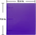 JAM PAPER Plastic 2 inch Binder - Purple 3 Ring Binder - Sold Individually...