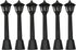LQ Industrial Mini Lamppost 6PCS Miniature Railway Train Lamp Post Lights Street Light Model for Doll House Micro Landscape Fairy Garden...