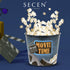 SECEN LONDON Reusable Plastic Popcorn Containers/Popcorn Bowls Set for Movie Theater Night,Washable in The Dishwasher,%100 BPA Free, Plastic Popco...