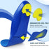 Kids Arch Support Shoe Inserts, Children Orthotics Shoe Insoles with PU Foam Cushioning for Flat feet, Plantar Fasciitis, Feet Heel Pain Relief...
