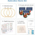 Maydear 3 Pack Embroidery Starter Kit with Pattern, Stamped Cross Stitch Kits for Beginners Adults with Embroidery Hoop and Instructions, Hand Emb...