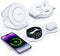 Hicober 3 in 1 Wireless Charging Station for iPhone 15, Magnetic Foldable Travel Charger Station Stand 18W for iPhone 15 14 13 12 Pro/Max/Plus/App...