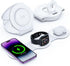 Hicober 3 in 1 Wireless Charging Station for iPhone 15, Magnetic Foldable Travel Charger Station Stand 18W for iPhone 15 14 13 12 Pro/Max/Plus/App...