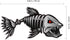WINOMO 2Pcs 10x5 inch Fish Skeleton Decals Sticker Vinyl Auto Decal Sticker for Kayak Fishing Car...