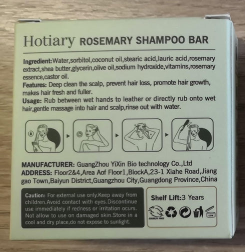2 in 1 Rosemary Hair Regrowth Shampoo & Conditioner Bar, Prevent Hair Loss Deep Cleansing Rosemary Shampoo Bar for Fine & Oilly Hair & Scalp with ...