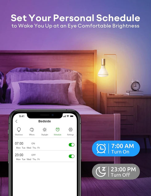 VOCOlinc Smart Light Bulbs 3Pack, BR30 RGBW Color Changing Light Bulb Works with Alexa, Apple Homekit and Google Assistant, Multicolor 2200K-7000K...