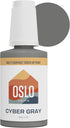 Porcelain + Appliance Touch Up Paint, Cyber Gray, 1oz, High-Gloss, w/Brush in Bottle, for Appliances, and More...