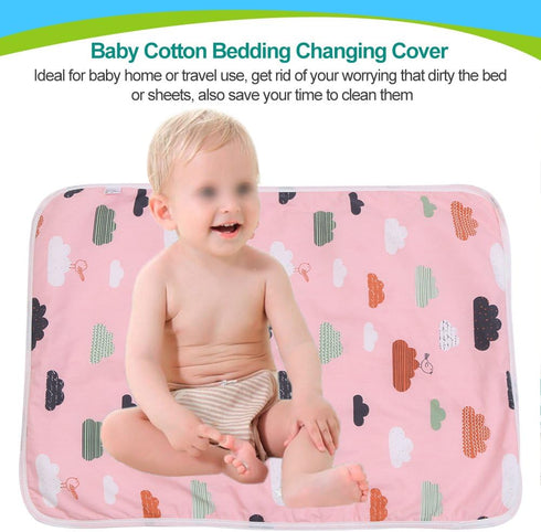 Ultra-Soft Large Washable Baby Changing Pad Mats Baby Cotton Urine Mat Diaper Nappy Bedding Changing Cover Pad Disposable Sanitary Baby Infant Tod...