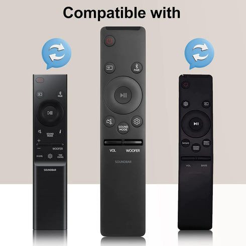 Soundbar Remote for Samsung Sound Bar Home Theater Audio Surround Sound Speaker System (AH59-02767A)...