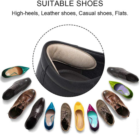 Dr. Foot's Heel Grips Liner Insert for Shoes Too Big, Shoe Inserts Liners for Loose Shoes, Preventing Heel Slipping, Rubbing, Non-Slip (Beige)...