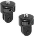 2PC Camera Tripod Mount for Gopro Adapter, 360° Adjustment 1/4-20 Screw Conversion Adapter for GoPro Hero10, Insta360 ONE X3, X2, Go 2 3, Xiaomi Y...