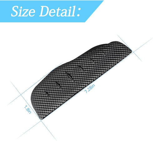 2Pcs Car Rear View/Side Mirror Rain Visor Guard, Carbon Fiber Appearance , Waterproof Smoke Guard Auto Eyebrow Cover, Exterior Accessories for Mos...