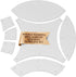 5" Double Wedding Ring Acrylic Quilting Template Set, 1/4" Seam Allowance - 7 Pieces - Tiny DWR...