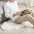 LOCHAS Deluxe Super Soft Fluffy Shaggy Home Decor Faux Sheepskin Rug for Bedroom Floor Sofa Chair, Chair Cover Seat Pad Couch Pad Area Carpet, 2ft...