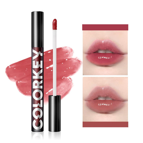 COLORKEY Lip Gloss Mirror Series, Hydrating Lip Gloss with Essential oil, High Shine Glossy Lip Tint, Hydrated & Fuller-looking Lips, Long-Lasting...